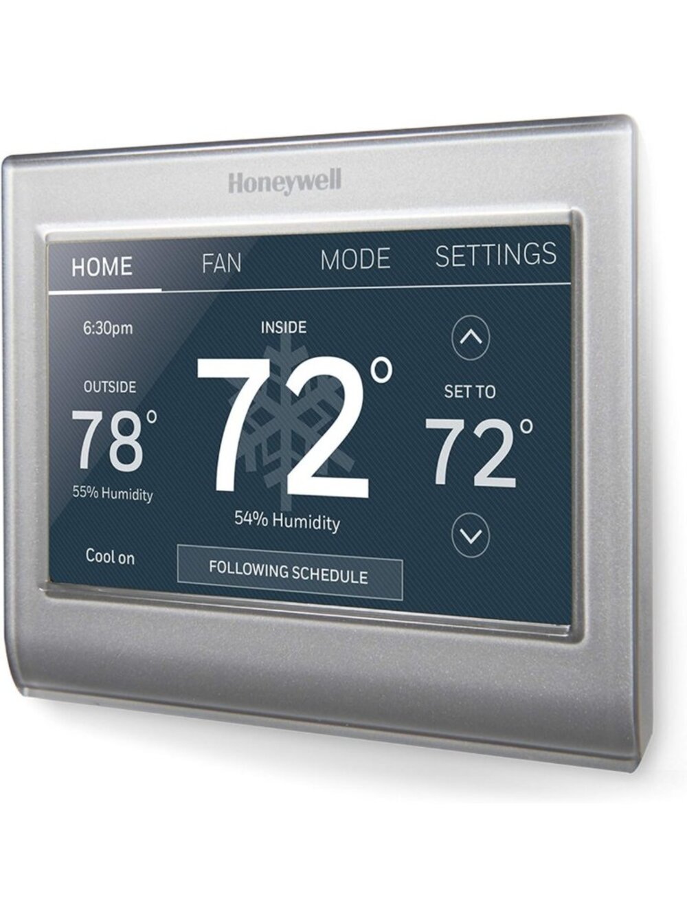Smart Wi-Fi Color Thermostat, 7-Day Programmable, Touch Screen, Energy Efficient